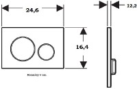 Ovládací tlačítko Geberit Sigma20 nerezová ocel   115.882.SN.1
